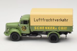 Mercedes L 3500 Autocarro a Pianale Schenker Minichamps 1:43 439350028 Pressofusione — immagine 3 di 6