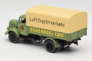 Mercedes L 3500 Autocarro a Pianale Schenker Minichamps 1:43 439350028 Pressofusione — immagine 5 di 6