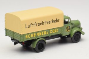 Mercedes L 3500 Autocarro a Pianale Schenker Minichamps 1:43 439350028 Pressofusione — immagine 2 di 6