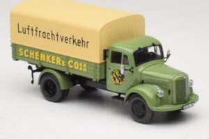 Mercedes L 3500 Autocarro a Pianale Schenker Minichamps 1:43 439350028 Pressofusione — immagine 4 di 6