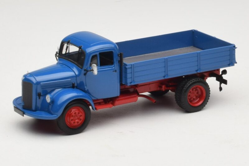 Mercedes L 3500 Ribaltabile Blu Rosso Minichamps 1:43 439350004 Pressofusione