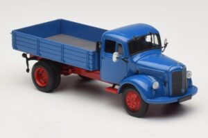 Mercedes L 3500 Ribaltabile Blu Rosso Minichamps 1:43 439350004 Pressofusione — immagine 4 di 6