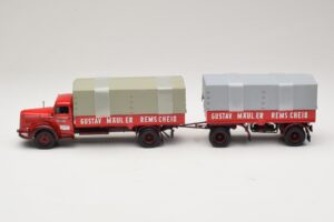 Mercedes L315 Pritschenzug Gustav Mauler Minichamps 1:43 499034720 Pressofusione — immagine 3 di 6