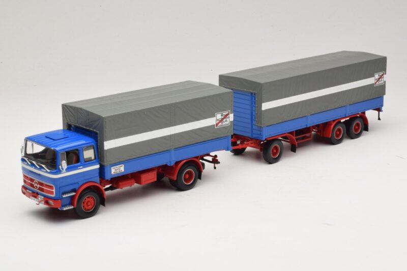 Mercedes LP1620 Pritschenzug Fern Schnell Gut Minichamps 1:43 499034820 Pressofusione