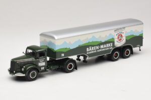 Mercedes LS315 Koffersattelzug Bärenmarke Minichamps 1:43 499034780 Pressofusione