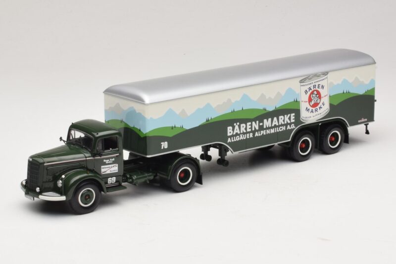 Mercedes LS315 Koffersattelzug Bärenmarke Minichamps 1:43 499034780 Pressofusione