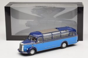 Mercedes O 3500 Autobus Azzurro Blu Scuro Minichamps 1:43 439360011 Pressofusione — immagine 6 di 6