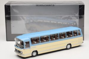Mercedes O302 Blu Crema Minichamps 1:43 439035181 Pressofusione — immagine 6 di 6