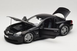 Mercedes SL65 AMG R230 Black Series Matt Black Minichamps 1:18 100038121 Pressofusione — immagine 2 di 8