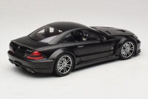 Mercedes SL65 AMG R230 Black Series Matt Black Minichamps 1:18 100038121 Pressofusione — immagine 3 di 8