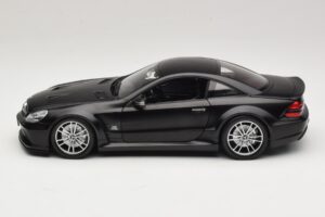 Mercedes SL65 AMG R230 Black Series Matt Black Minichamps 1:18 100038121 Pressofusione — immagine 4 di 8