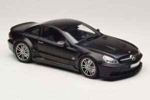 Mercedes SL65 AMG R230 Black Series Matt Black Minichamps 1:18 100038121 Pressofusione — immagine 6 di 8