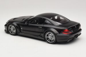 Mercedes SL65 AMG R230 Black Series Matt Black Minichamps 1:18 100038121 Pressofusione — immagine 7 di 8