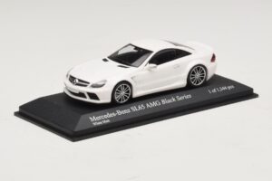 Mercedes SL65 AMG R230 Black Series Bianco Opaco Minichamps 1:43 400038222 Pressofusione — immagine 2 di 4