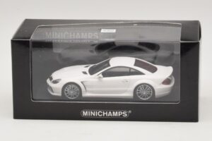 Mercedes SL65 AMG R230 Black Series Bianco Opaco Minichamps 1:43 400038222 Pressofusione — immagine 4 di 4