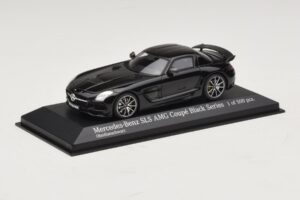 Mercedes SLS AMG C197 Black Series Nero Metallizzato Minichamps 1:43 437033020 Pressofusione — immagine 2 di 4