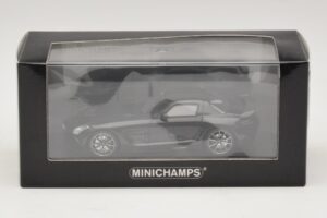 Mercedes SLS AMG C197 Black Series Nero Metallizzato Minichamps 1:43 437033020 Pressofusione — immagine 4 di 4