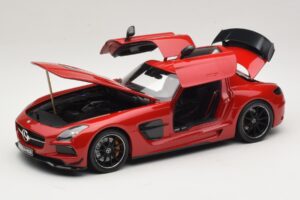 Mercedes SLS AMG C197 Black Series Rosso Minichamps 1:18 110033022 Pressofusione — immagine 3 di 8