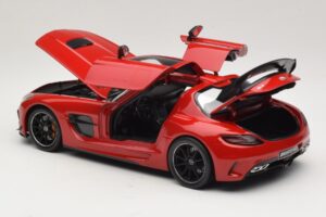 Mercedes SLS AMG C197 Black Series Rosso Minichamps 1:18 110033022 Pressofusione — immagine 5 di 8