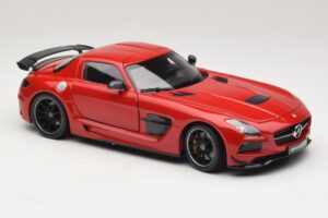 Mercedes SLS AMG C197 Black Series Rosso Minichamps 1:18 110033022 Pressofusione — immagine 6 di 8