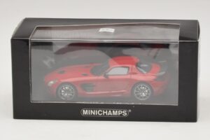 Mercedes SLS AMG C197 Black Series Rosso Minichamps 1:43 437033021 Pressofusione — immagine 4 di 4