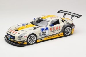 Mercedes SLS AMG GT3 #22 Graf / Jager Rowe Racing 24 Hours of Nurburgring 2013 Minichamps 1:18 151133122 Pressofusione