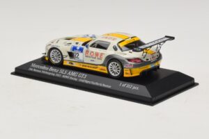 Mercedes SLS AMG GT3 #22 Rowe Racing Graf / Jager Nurburgring 24 Hours 2013 Minichamps 1:43 410133222 Pressofusione — immagine 3 di 4