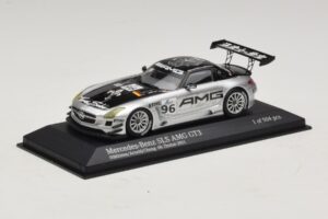 Mercedes SLS AMG GT3 #96 M. Hakkinen / R. Arnold 6 Hours of Zhuhai 2011 Minichamps 1:43 410113296 Pressofusione — immagine 2 di 4