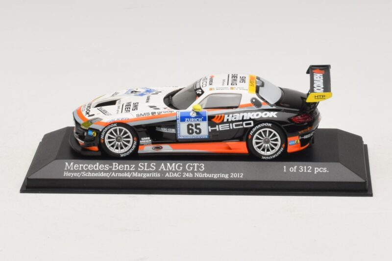Mercedes SLS AMG GT3 #65 Hankook 24 Hours of Nurburgring 2012 Minichamps 1:43 Mercedes SLS AMG GT3 #65 Hankook 24 Hours of Nurburgring 2012 Minichamps 1:43 437123265 Pressofusione