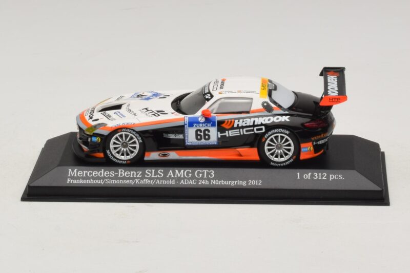 Mercedes SLS AMG GT3 #66 Hankook C. Frankenhout / Simonsen 24 Hours of Nurburgring 2012 Minichamps 1:43 437123266 Pressofusio