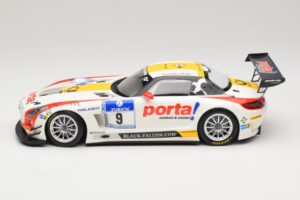 Mercedes SLS AMG GT3 #9 B. Schneider / J. Bleekemolen Black Falcon 24 Hours of Nurburgring Winner 2013 Minichamps 1:18 151133 — immagine 3 di 6