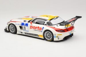 Mercedes SLS AMG GT3 #9 B. Schneider / J. Bleekemolen Black Falcon 24 Hours of Nurburgring Winner 2013 Minichamps 1:18 151133 — immagine 5 di 6