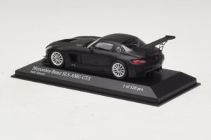 Mercedes SLS AMG GT3 Nero Opaco Minichamps 1:43 410113200 Pressofusione — immagine 3 di 4