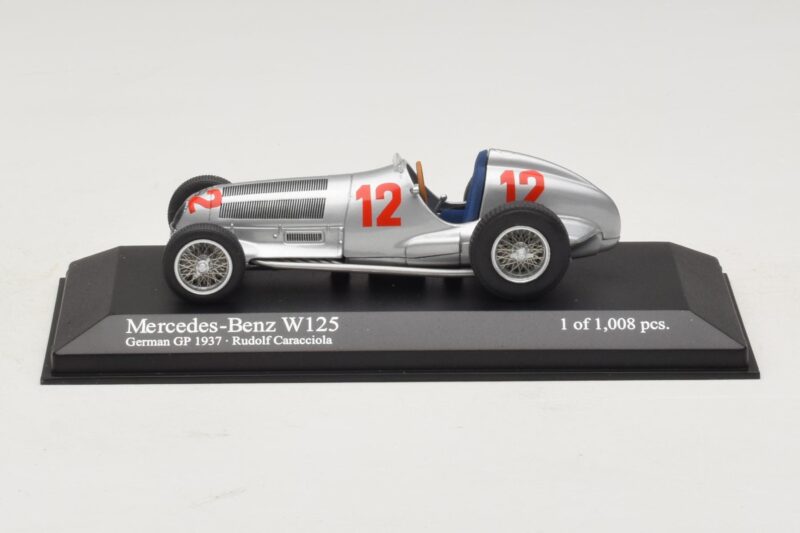 Mercedes W125 R. Caracciola German GP 1937 Minichamps 1:43 Mercedes W125 R. Caracciola German GP 1937 Minichamps 1:43 400370012 Pressofusione