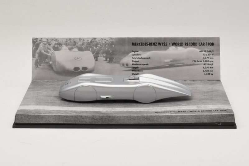 Mercedes W125 R. Caracciola World Record Car 1938 Minichamps 1:43 Mercedes W125 R. Caracciola World Record Car 1938 Minichamps 1:43 400383800 Pressofusione