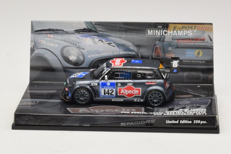 Mini Cooper #142 Von Bohlen / F. Grohs Schirra Motorsport Nurburgring 24 Hours 2011 Minichamps 1:43 43112142 Pressofusione