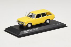 Opel Ascona A Voyage Giallo Minichamps 1:43 400045811 Pressofusione — immagine 2 di 4