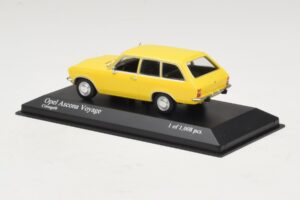 Opel Ascona A Voyage Giallo Minichamps 1:43 400045811 Pressofusione — immagine 3 di 4