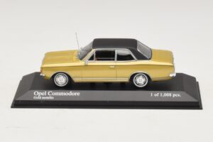 Opel Commodore A Oro Metallizzato Minichamps 1:43 430046165 Pressofusione