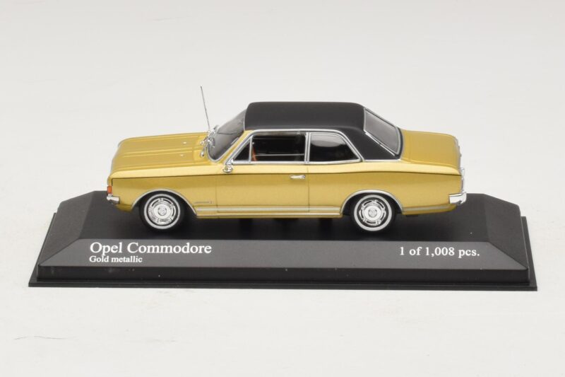 Opel Commodore A Oro Metallizzato Minichamps 1:43 430046165 Pressofusione