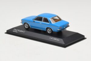 Opel Kadett C Blu Minichamps 1:43 400048101 Pressofusione — immagine 3 di 4