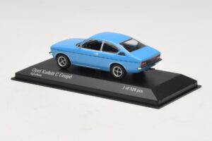 Opel Kadett C Coupe Blu Minichamps 1:43 430045628 Pressofusione — immagine 3 di 4