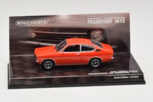 Opel Kadett C Coupé Presentazione IAA Frankfurt Rosso Minichamps 1:43 436045620 Pressofusione