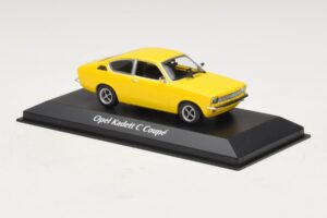 Opel Kadett C Coupe Giallo Maxichamps 1:43 940045620 Pressofusione — immagine 3 di 4