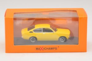 Opel Kadett C Coupe Giallo Maxichamps 1:43 940045620 Pressofusione — immagine 4 di 4