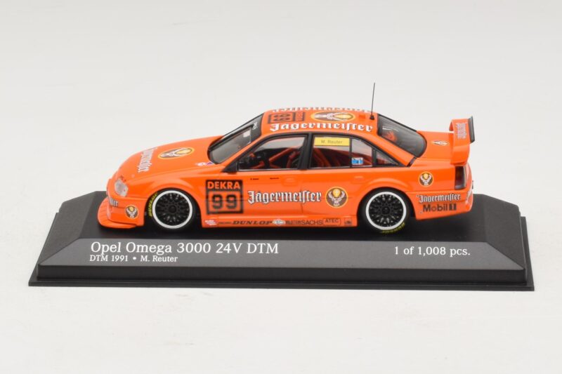 Opel Omega 3000 24V #99 Jägermeister M. Reuter DTM 1991 Minichamps 1:43 400914499 Pressofusione