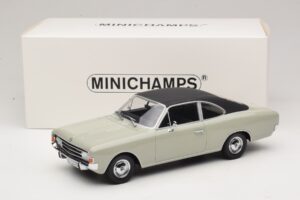 Opel Rekord C Coupé Grigio Minichamps 1:18 107047022 Resina — immagine 6 di 6