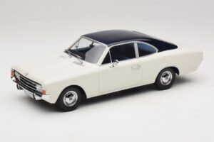 Opel Rekord C Coupé Bianco Blu Minichamps 1:18 107047021 Resina