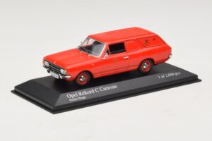 Opel Rekord Caravan Norwegian Post Minichamps 1:43 433046195 Pressofusione — immagine 2 di 4