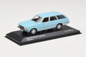 Opel Rekord D Caravan Blu Chiaro Minichamps 1:43 400044014 Pressofusione — immagine 2 di 4